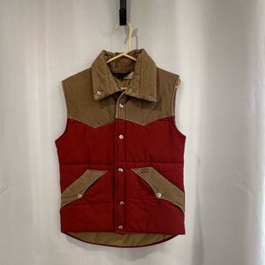 Wrangler Red and Brown Vest